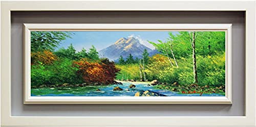 油彩　焼岳 楽天市場】小林幸三 「 上高地 焼岳 」 油絵 油彩画 F6 ( 6号